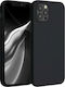 KWmobile Задна корица Силикон черен мат (iPhone...