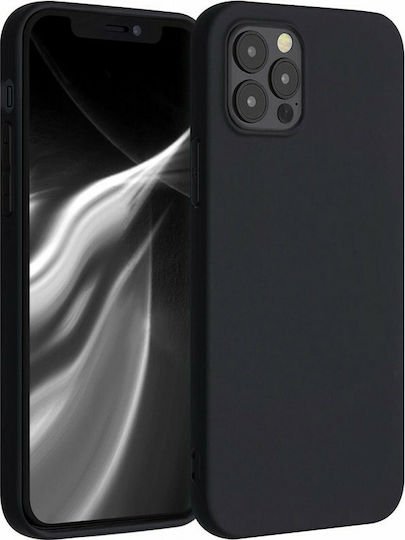 KWmobile Задна корица Силикон черен мат (iPhone 12 / 12 Pro)