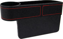 Autoline Ποτηροθήκη Αυτοκινήτου Θέσεων για Κονσόλα Μαύρη με Κόκκινη Ρίγα 27x14.5x8cm