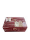 Kapadakis Wood Art Wooden Jewellery Box Burgundy 18x14x12cm
