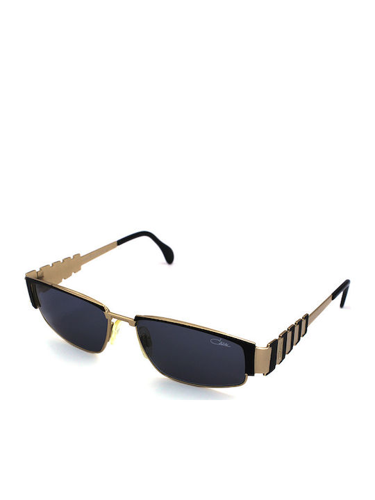 Cazal Women's Sunglasses with Gold Frame and Black Lens 999 302