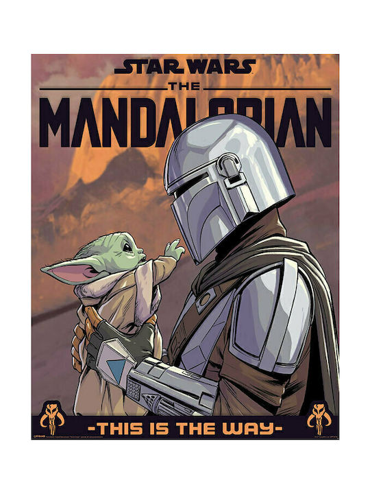 Pyramid International Αφίσα Star Wars - The Mandalorian Hello Little One 40x50cm