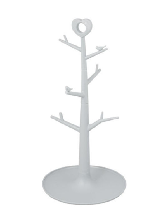 Dream House Plastic Mug Stand 18x18x37cm White