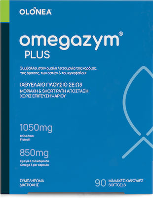 Olonea Omegazym Plus Ulei de pește 850mg 90 softgels