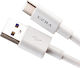 Ezra DC72 USB 2.0 Cable USB-C Male - USB-A White 1m
