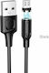 Borofone BX41 Magnetic USB 2.0 to micro USB Cable Μαύρο 1m