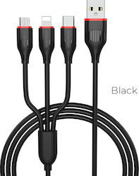 Borofone Regular USB to Lightning / Type-C / mi...