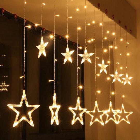 12 Lichter LED 2.8m. x 90cm Warmes Weiß Typ Vorhang