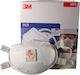 3M 8835 Disposable Protective Mask FFP3 with Valve White 5pcs