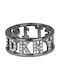 DKNY Women's Brass Ring with Zircon