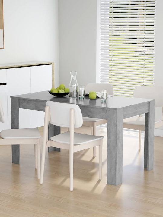 Table Dining Room Wooden Grey 140x74.5x76cm