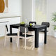 Table Dining Room Wooden Black 140x74.5x76cm