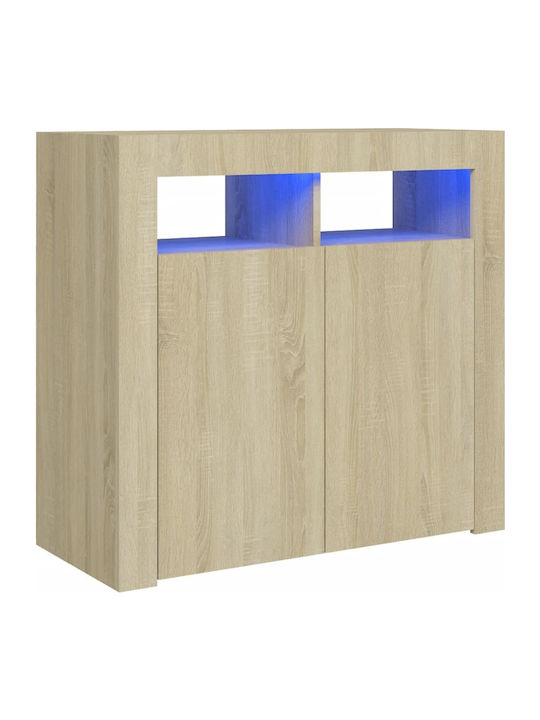 Sideboard Wooden Sonoma Δρυς 80x35x75cm