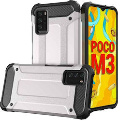 Hurtel Hybrid Armor Back Cover Πλαστικό Ασημί (...