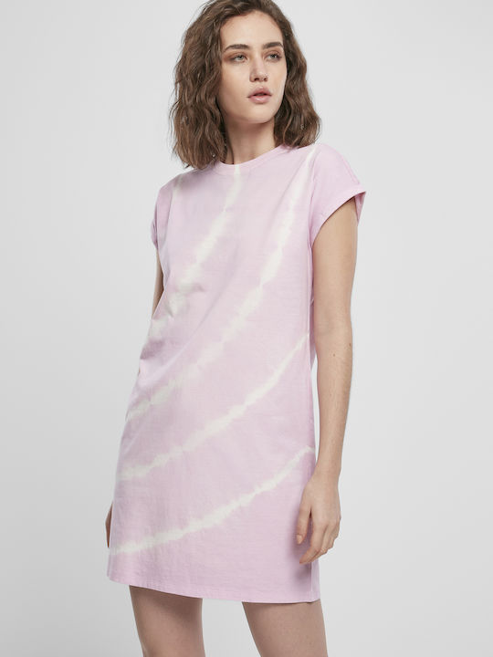 Καλοκαιρινό Mini T-shirt Φόρεμα Girly Pink
