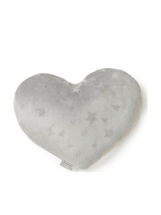 Melinen Kids Heart Throw Pillow Heart 45x45cm Silver