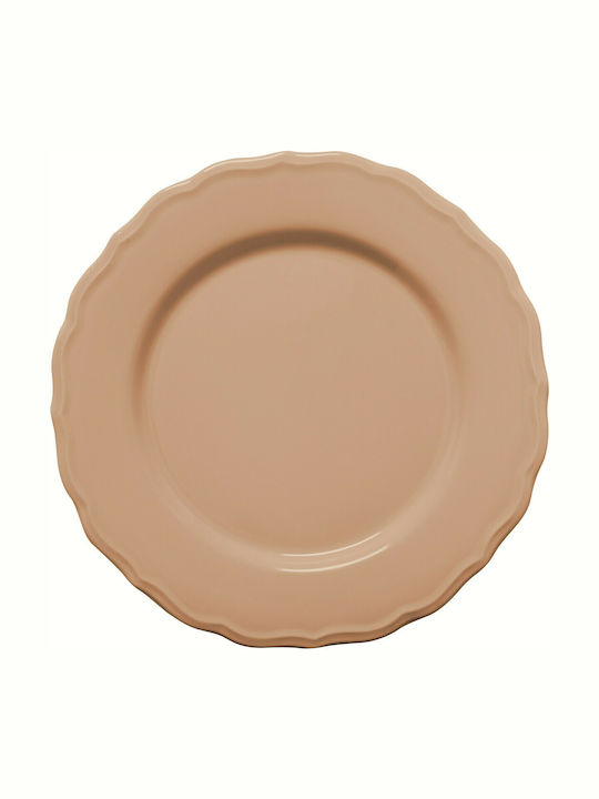 Juliet Plate Desert Ceramic Pink with Diameter 21cm