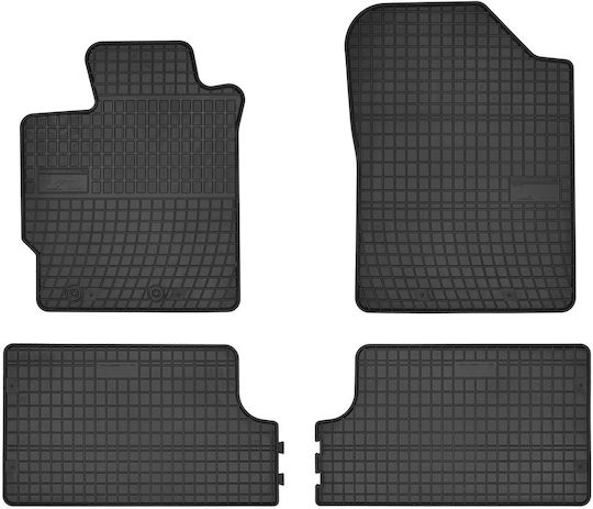 Frogum Σετ Μπροστινά και Πίσω Πατάκια 4τμχ για Toyota Yaris 2011+ Μαύρα