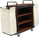 GTSA Hotel Metallic Housekeeping Cart with Dimensions W136xD47xH112cm. 1pcs