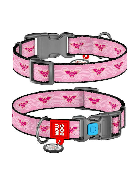 WauDog Wonder Woman 1 Hundehalsband in Rosa Far...