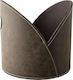 Leather Wine Stand Pot Holder for 3 to 4 Bottles Brown