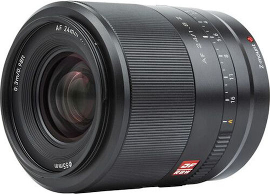 Viltrox Full Frame Camera Lens AF 24mm F/1.8 Z Telephoto for Nikon Z Mount Black