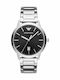 Emporio Armani Ruggero Men's Watch 43mm Battery with Silver Metal Bracelet
