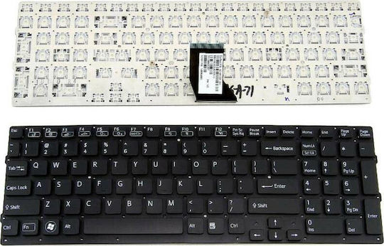 Laptop Keyboard for Vaio VPC-CB without Frame and English (US) Layout in Black Color K207