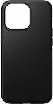Nomad Modern Leather Leather Back Cover Black (iPhone 13 Pro)