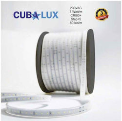 Cubalux Wasserdicht LED Streifen Versorgung 220V mit Kaltweiß Licht Länge 50m und 60 LED pro Meter