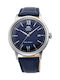 Orient Watch with Blue Leather Strap