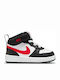 Court Borough MID 2 Kids Sneakers High with Hoop & Loop Closure White