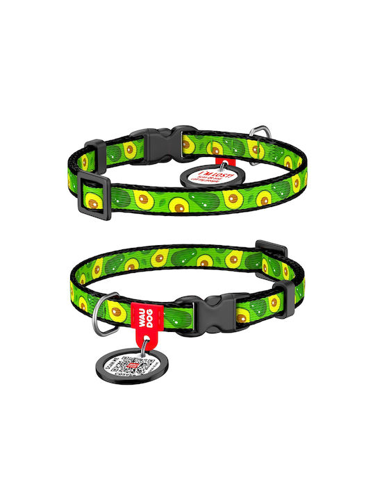 WauDog Avocado Dog Collar in Green color Collar 20-30cm 31-453