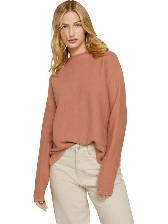 Tom Tailor Women's Long Sleeve Sweater Cotton Pink