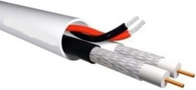 Anga Verbindungskabel für CCTV-Systeme 2 x Mini RG59 + 2 x 0,50 mm CU/PVC 1m 1m 102-023