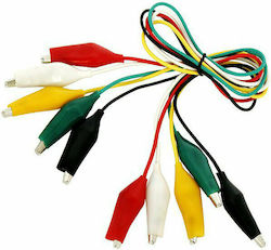XTREME Crocodile Clips Crocodile clips with Cable 28mm DM-760 5pcs