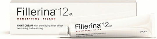 Labo Fillerina 12HA Densifying Filler Grade 4 Cremă de Față de Noapte pentru Anti-îmbătrânire și Tonifiere cu Acid Hialuronic și Colagen 50ml