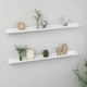 Shelves Wall White 2pcs 100x9x3cm