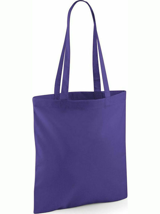 Westford Mill W101 Baumwolle Einkaufstasche in Lila Farbe