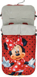 Interbaby Minnie Universal Kinderwagen-Fußsack Rot 140x110εκ.