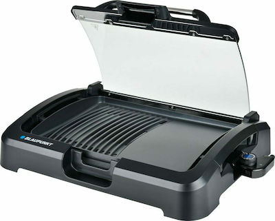 Blaupunkt Contact Grt801 Tabletop 2200W Electric Grill with Lid and Adjustable Thermostat 39x29cm