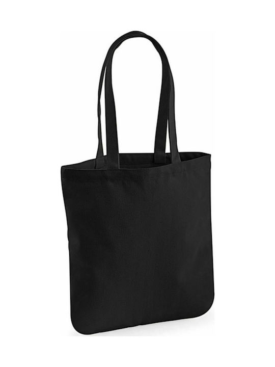 Westford Mill W821 Βαμβακερή Τσάντα για Ψώνια σε Μαύρο χρώμα