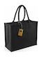 Westford Mill W407 Υφασμάτινη Τσάντα για Ψώνια σε Μαύρο χρώμα