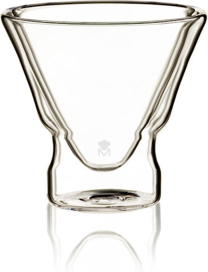 MasterPro Pro Mixology Комплект Стъклени Чаши За Вода Martini Коктейл 230мл 2 Броя