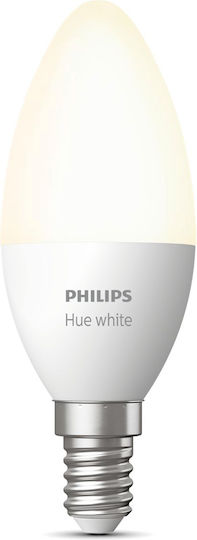 Philips Smart Λάμπα LED 5.5W για Ντουί E14 Θερμό Λευκό 470lm Dimmable