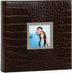 Hofmann Album for 200 Photos Photos of Size 10x15cm Dark Brown made of Leatherette 24x22cm