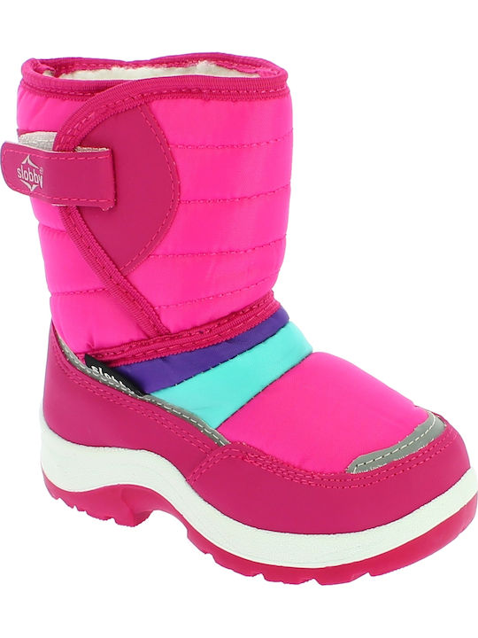 Slobby Kids Wellies with Internal Lining Pink