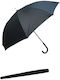 Automatischer Regenschirm mit Metallstab und 8 Speichen Φ105X85 cm mit Etui schwarz