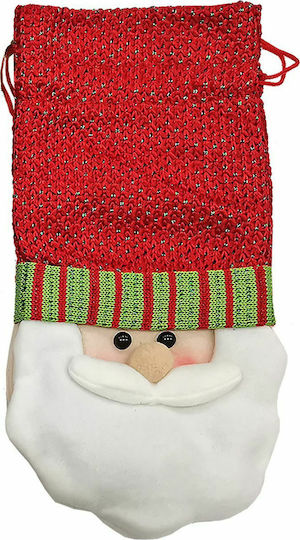 XMASfest Weihnachtliche Flaschenabdeckung Rot L14xB14xH30cm.