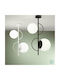 Ondaluce Pendant Light White Ball with Socket E27 50x25cm